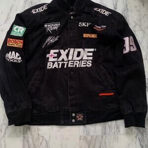 Vintage Exide Batteries Racing Team NASCAR Jacket Jeff Hamilton